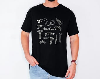 Grandpa's Got This Retro Tools Tshirt, Comfort Colors Builder Gramps Tee