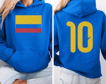 Colombian Football Jersey Style Graphic Tee, Casual Unisex T-Shirt