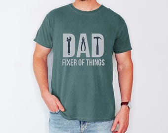 Dad Fixer of Things T-Shirt, Funny Handyman Graphic Tee