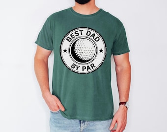 Vintage Golfer Shirt, Dad By Par, Distressed Papa Tee, Golf Gift