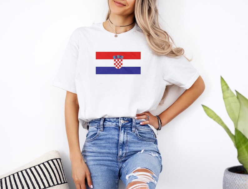 Croatia Football Jersey Graphic Tee, 2026 World Cup Inspired, Unisex Soccer Shirt image 4