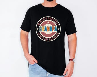 World's Greatest Grandpa Limited Edition Distressed Graphic Tee