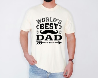 Vintage Mustache Shirt, World Dad Retro Tee, Father's Day Apparel