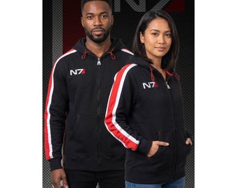 Handmade Unisex Video Game Cosplay - Mass Effect N7 Hoodie ( Men & Women )