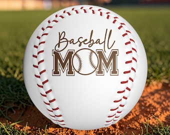 Baseball Mom Engraved Baseball Ball Gift for Mom Custom Baseball Gift Personalized Baseball Laser Engraved Keepsake
