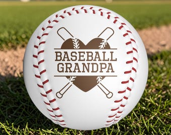 Baseball Grandpa Engraved Baseball Ball Gift for Grandpa Custom Baseball Gift Personalized Baseball Laser Engraved Keepsake