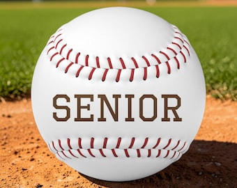 Senior Engraved Baseball Ball Graduation Gift Class of 2026 Baseball Personalized Senior Gift Custom Baseball Laser Engraved Keepsake