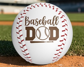 Baseball Dad Engraved Baseball Ball Gift for Dad Custom Baseball Gift Personalized Baseball Laser Engraved Keepsake