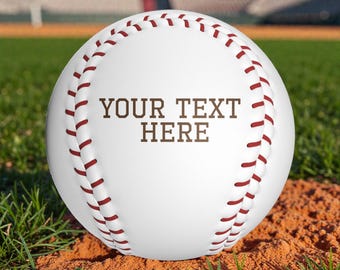 Personalized Engraved Baseball Custom Text Baseball Ball Custom Name Baseball Gift Custom Message Baseball Keepsake Gift for Him  ⸻