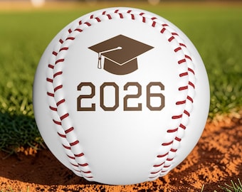 Personalized Engraved Baseball Ball Graduation Gift Class of 2026 Baseball Custom Senior Gift Laser Engraved Keepsake Senior Baseball