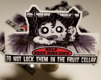 Evil Dead 2- 3"  Horror Safety Kid sticker