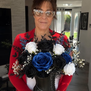 Jarrón con forma de bota de bruja gótica – Decoración floral de Halloween impresa en 3D