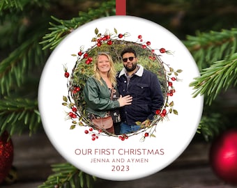Our First Christmas Ornament, Newlywed Christmas Ornament, Gift for New Couple, Newlywed Gift, Wedding Gift