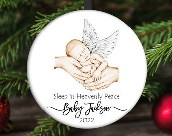 Baby Loss Memorial Christmas Ornament, Angel Baby Ornament, Baby Loss Gift, Infant Loss Gift, Child Loss Ornament, Angel Wing Ornament