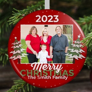 Family Name Christmas Ornament 2023, Custom Personalized Christmas Ornament, Gift for Grandparents, Gift from Family