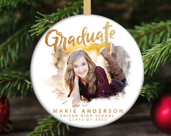 Graduation Christmas Ornament, Class of 2023 or Class of 2024 or ANY YEAR, College Graduation Ornament, High School Graduation Ornament