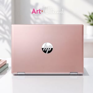 Rose Gold Laptop Skin, HP Omnibook 7 Metallic Vinyl Decal, Latitude 3440 Sleek Protective Computer Sticker, for DELL Insoiron Lenovo Yoga