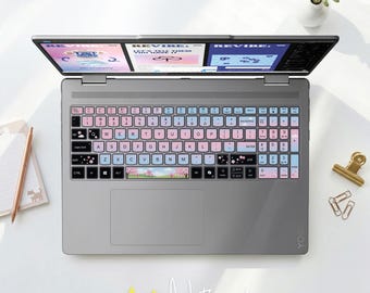 Lenovo Sakura Laptop Tastatur Aufkleber Japanisches Floral Tech Accessoire für Yoga ThinkPad Legion ThinkBook