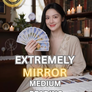 Extreme Mirror Medium Reading, Same Day Tarot, Clairvoyant Spirit Guide Messages (Digital Delivery)