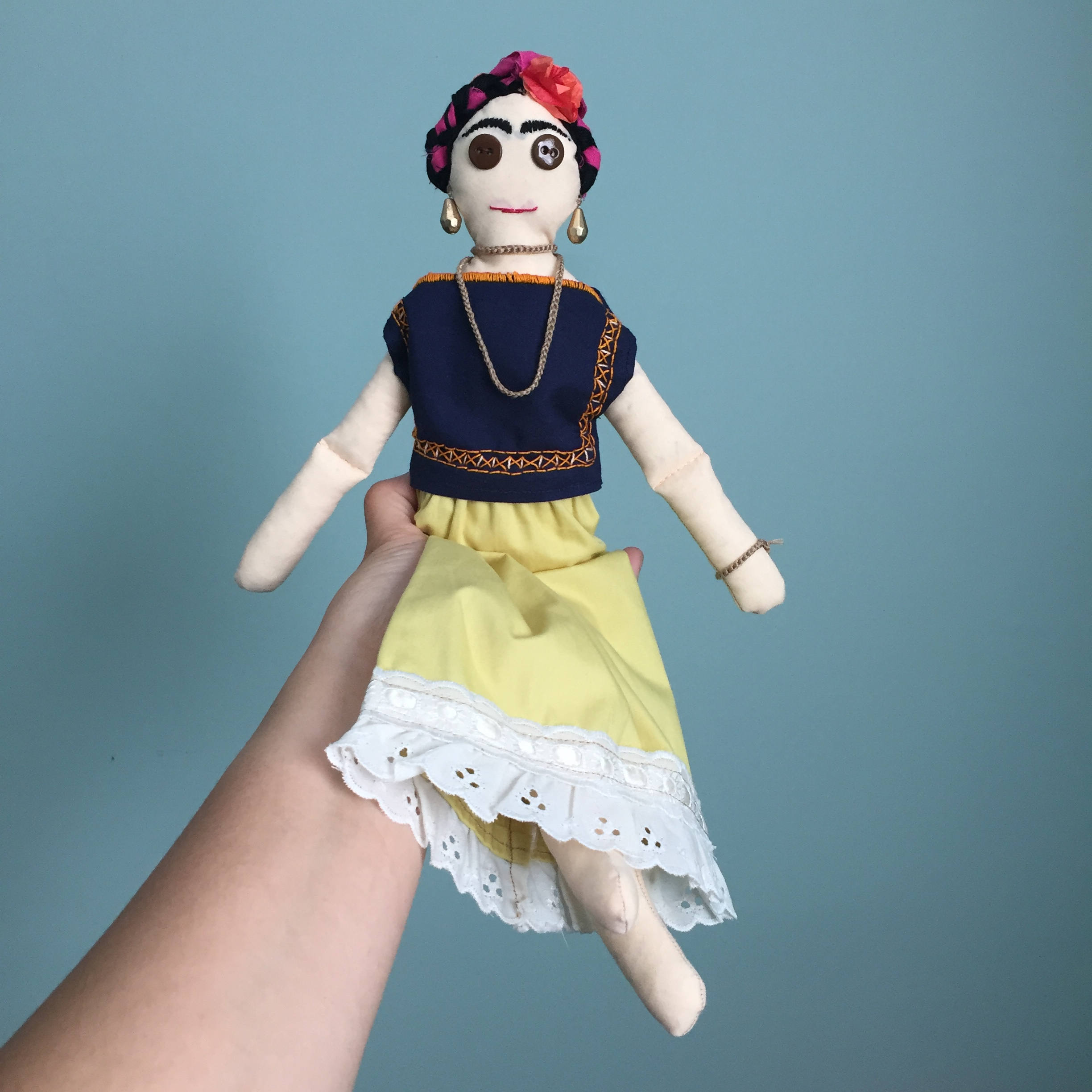 frida kahlo rag doll