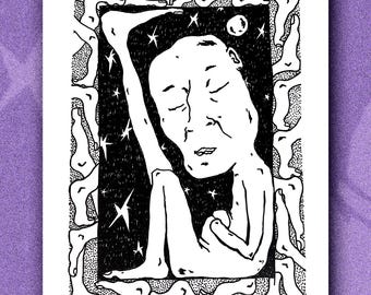 Risografie Kunstdruck - Träumchen