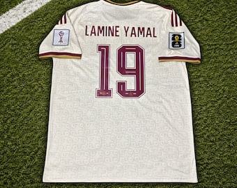 Lamine Yamal #10 Spanien 2025/2026 Auswärtstrikot, Fußballtrikot, Trikot