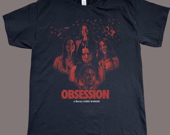 Obsession Film Poster Graphic Tee, 90s Grunge Band T-Shirt, Unisex Cotton
