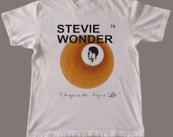 Graphic Tee with Stevie Wonder Songs in Key of Life , Unisex Cotton Tee