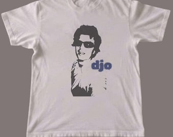 Djo retro portrait Tee | vintage rocker silhouette, sunglasses ,Y2k Style, Unisex Cotton Shirt