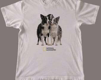 Rare National Geographic Dog shirt | 90s Grunge Band Tee | Unisex Cotton Shirt