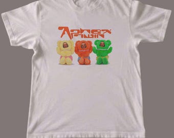 Aphex Twin Bears Graphic T-Shirt, 90s Electronic Music Merch, Unisex Cotton Tee