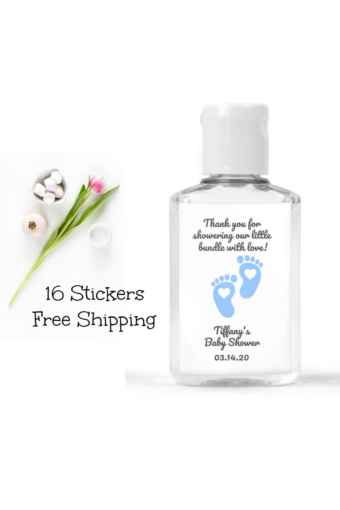Hand Sanitizer Labels Baby Shower Baby Shower Favor Baby Etsy