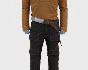 Cal kestis vest Inspired By Jedi survivor Cosplay Coatume with Pant shirt and Belt.
