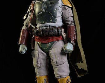 Boba Fett ROTJ Cosplay Soft Parts | Return of Jedi Inspired Flight Suit, Vest, Cape & Neck Seal | Mandalorian Costume Set
