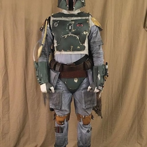 Boba Fett ROTJ Soft Parts | Custom Star Wars Replica Flight Suit, Vest, Neck Seal, Cape & Pouches