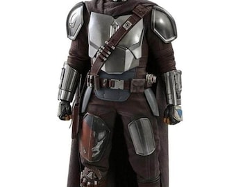 Mandalorian Brown Flight Suit Costume | Din Djarin Cosplay | Star Wars Inspired Bounty Hunter Armor Outfit