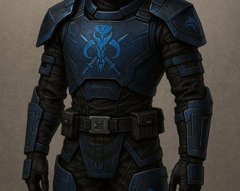 Star Wars Inspired Boba Fett Flight Suit ROTJ Custom Cosplay White 3 Piece Cotton Twill Design // For Mandalorian Projects