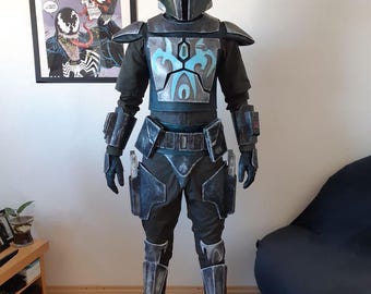 Mandalorian Brown Flight Suit Costume | Din Djarin Cosplay | Star Wars Inspired Bounty Hunter Armor Outfit