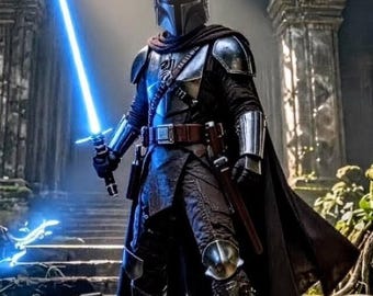 Mandalorian Brown Flight Suit Costume | Din Djarin Cosplay | Star Wars Inspired Bounty Hunter Armor Outfit