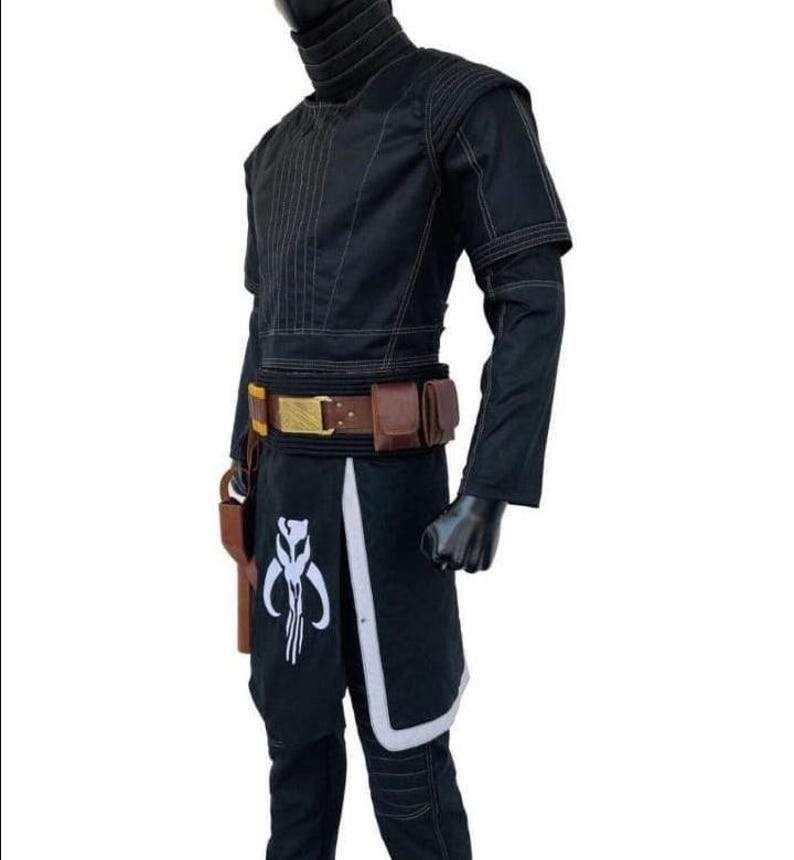 Mandalorian Flight Suit with Belt & Holster | Boba Fett Inspired Costume | Star Wars Cosplay Armor | Death Watch Mythosaur Outfit image 3