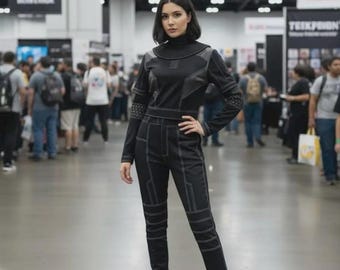 Bo-Katan Kryze Cosplay Costume | Women’s Mandalorian Flight Suit | Star Wars Bounty Hunter Outfit
