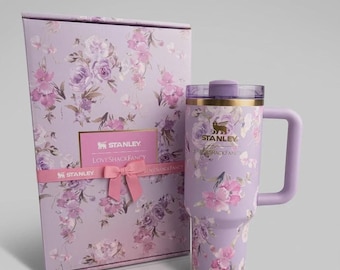 Love Shack Fancy Quencher – Happy Thoughts Rosa Beaux Purple 40oz