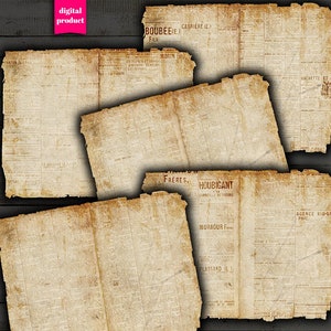 Grunge Ephemera: Rusty Printable Junk Journal Pages (Digital Download)