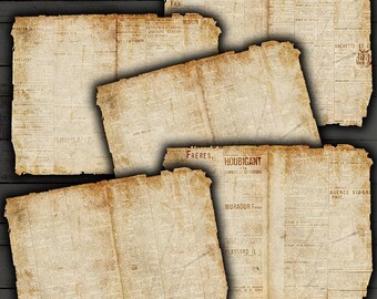 Grunge Ephemera: Rusty Printable Junk Journal Pages (Digital Download)