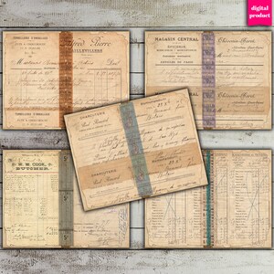 Grunge Ephemera: Vintage Junk Journal Pages (Digital Download)