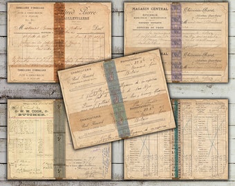 Grunge Ephemera: Vintage Junk Journal Pages (Digital Download)