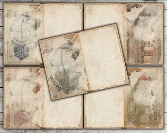 Grunge Antique Bank Notes: Faded Ephemera (Digital Download)