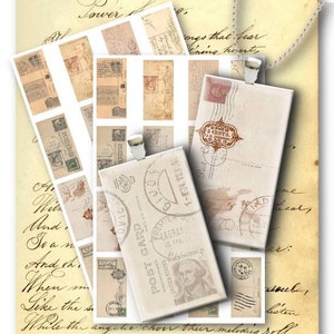 Digitale Bilder - Digital Collage Sheet Download - Briefmarken Domino 1x2 Zoll - 572 für Schmuckanhänger - Sofort Download Printables