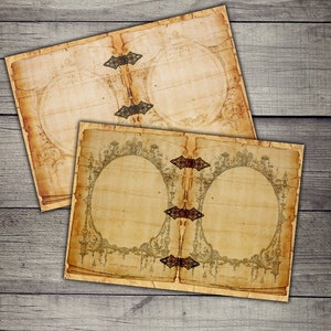 Vintage Grunge Journal Pages: Printable Collage Sheet (Digital Download)