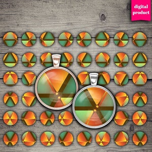 1 Inch Circle Graphics: Cabochons, Bottle Caps, Pendants (Digital Download)